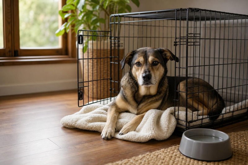 Crate Training a Rescue Dog